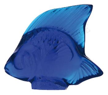 Fish Cap-Ferrat Blue - Lalique